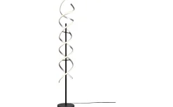 Golvlampor-Trio Lighting Sequence Golvlampa LED borstad aluminium/mattsvart