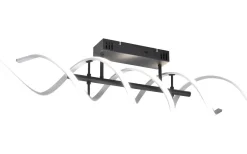 Plafonder < Trio Lighting Sequence Plafond LED borstad aluminium/mattsvart