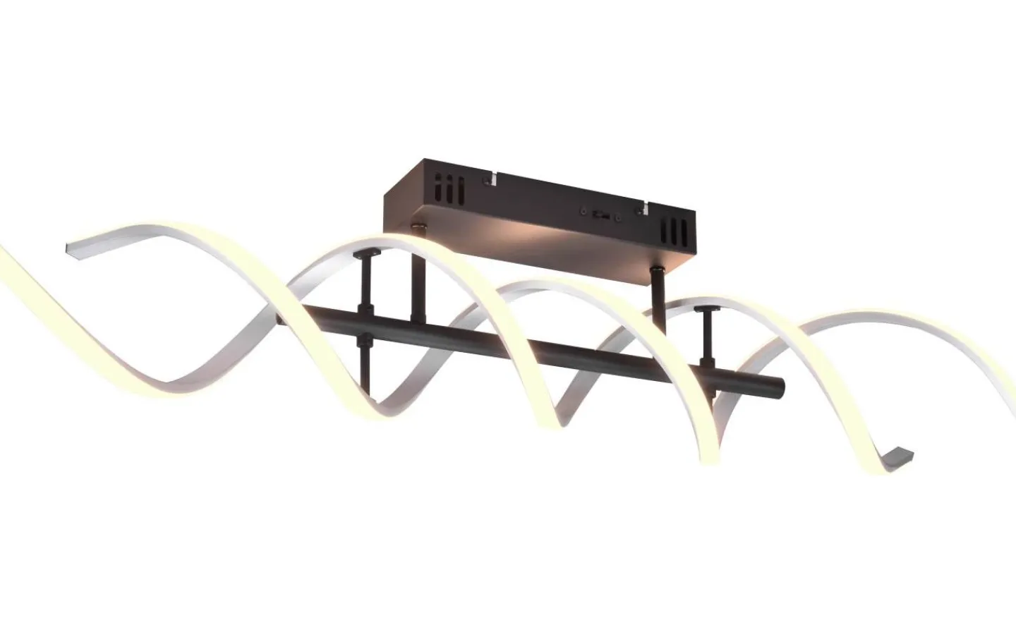 Plafonder < Trio Lighting Sequence Plafond LED borstad aluminium/mattsvart
