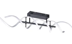 Plafonder < Trio Lighting Sequence Plafond LED borstad aluminium/mattsvart