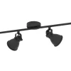 Avlånga Takspotlights|Takspot Med Minst 4 Lampor-Eglo Seras Takspotlight 77cm GU10 LED 3000K 4x3W Svart
