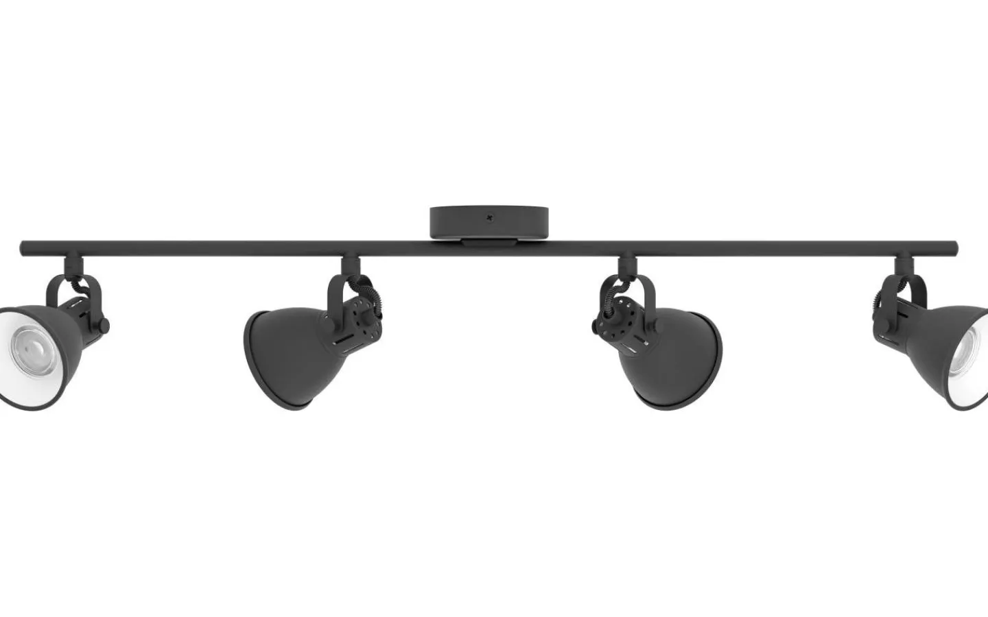 Avlånga Takspotlights|Takspot Med Minst 4 Lampor-Eglo Seras Takspotlight 77cm GU10 LED 3000K 4x3W Svart