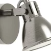 Takspot Med 1 Lampa < Eglo Seras Takspotlight 10cm GU10 LED 3000K 3W Nickel