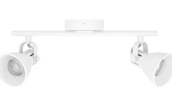 Avlånga Takspotlights|Takspot Med 2 Lampor-Eglo Seras Takspotlight 37cm GU10 LED 3000K 2x3W Vit
