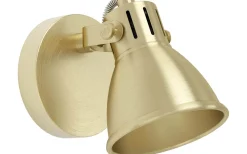Läslampor < Eglo Seras Vägglampa LED 3000K 3W Guldfärgad