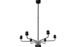 Stora Taklampor Ø70-150 Cm-Hallbergs Serena Taklampa 6L 70cm Svart