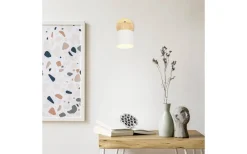 Läslampor-Trio Lighting Shanti Spotlight E14 varmgrå/trä