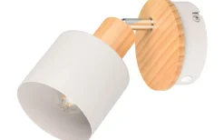 Läslampor-Trio Lighting Shanti Spotlight E14 varmgrå/trä