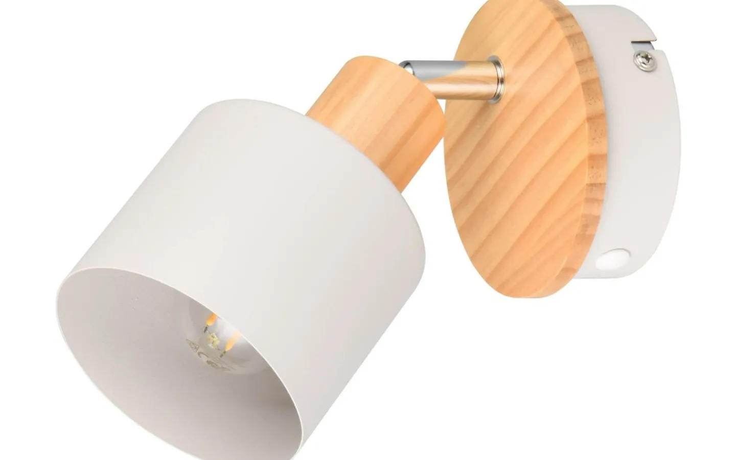 Läslampor-Trio Lighting Shanti Spotlight E14 varmgrå/trä