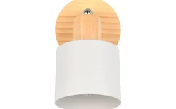 Läslampor-Trio Lighting Shanti Spotlight E14 varmgrå/trä