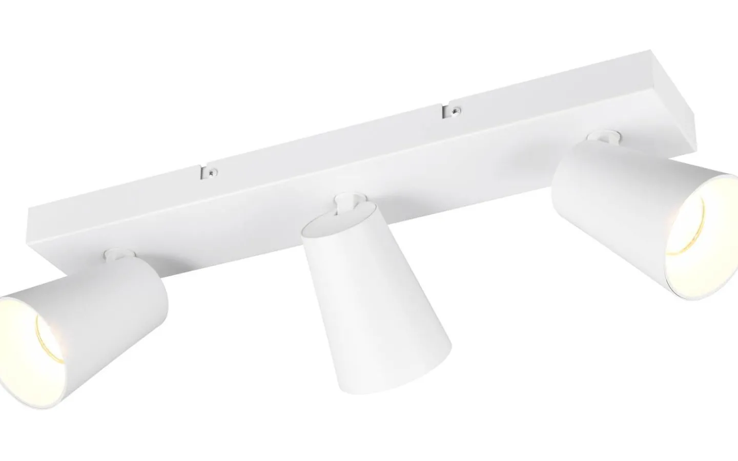 Avlånga Takspotlights|Takspot Med 3 Lampor < Trio Lighting Sharp Spotlight 3-delad GU10 matt vit/guld