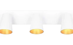 Avlånga Takspotlights|Takspot Med 3 Lampor < Trio Lighting Sharp Spotlight 3-delad GU10 matt vit/guld