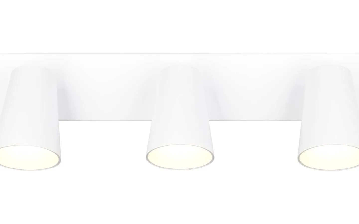 Avlånga Takspotlights|Takspot Med 3 Lampor < Trio Lighting Sharp Spotlight 3-delad GU10 matt vit/guld