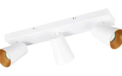 Avlånga Takspotlights|Takspot Med 3 Lampor < Trio Lighting Sharp Spotlight 3-delad GU10 matt vit/guld