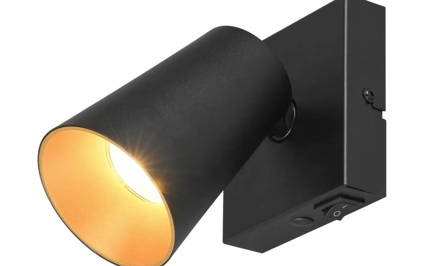 Läslampor-Trio Lighting Sharp Spotlight GU10 matt svart/guld