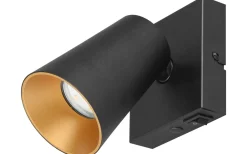 Läslampor-Trio Lighting Sharp Spotlight GU10 matt svart/guld