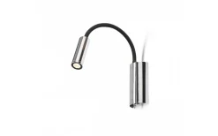 Sovrum|Läslampor-Rendl Show Vägglampa Svart/Krom LED 3W 3000K