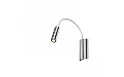 Sovrum|Läslampor < Rendl Show Vägglampa Vit/Krom LED 3W 3000K