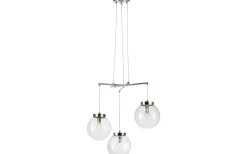 Stora Taklampor Ø50-69 Cm-Markslojd Sicily Pendel 3L Krom/Klar