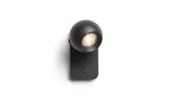Läslampor < Rendl Siena Vägglampa 15cm Svart