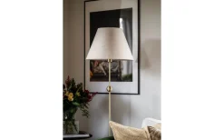 Enfärgade Runda Lampskärmar < Globen Lighting Sigrid Lampskärm Ø40cm Beige