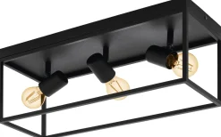 Plafonder-Eglo Silentina Plafond 54cm Svart