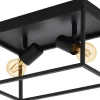 Plafonder-Eglo Silentina Plafond 36cm Svart