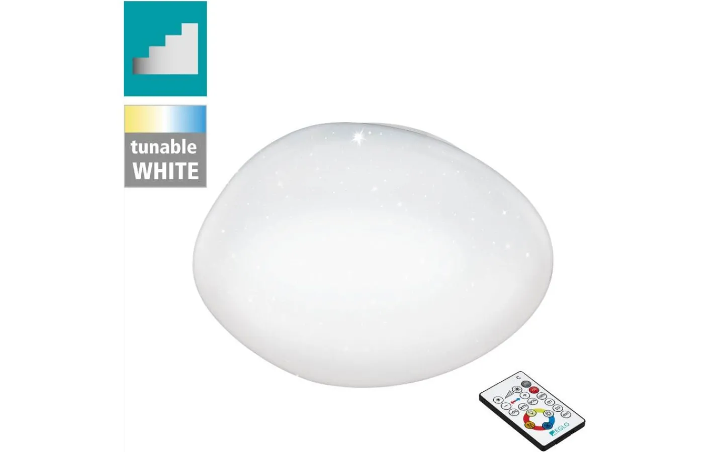 Plafonder-Eglo Sileras Plafond 45cm LED 2700-6500K 22,5W med Fjärrkontroll Vit