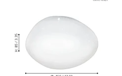 Plafonder-Eglo Sileras Plafond 45cm LED 2700-6500K 22,5W med Fjärrkontroll Vit