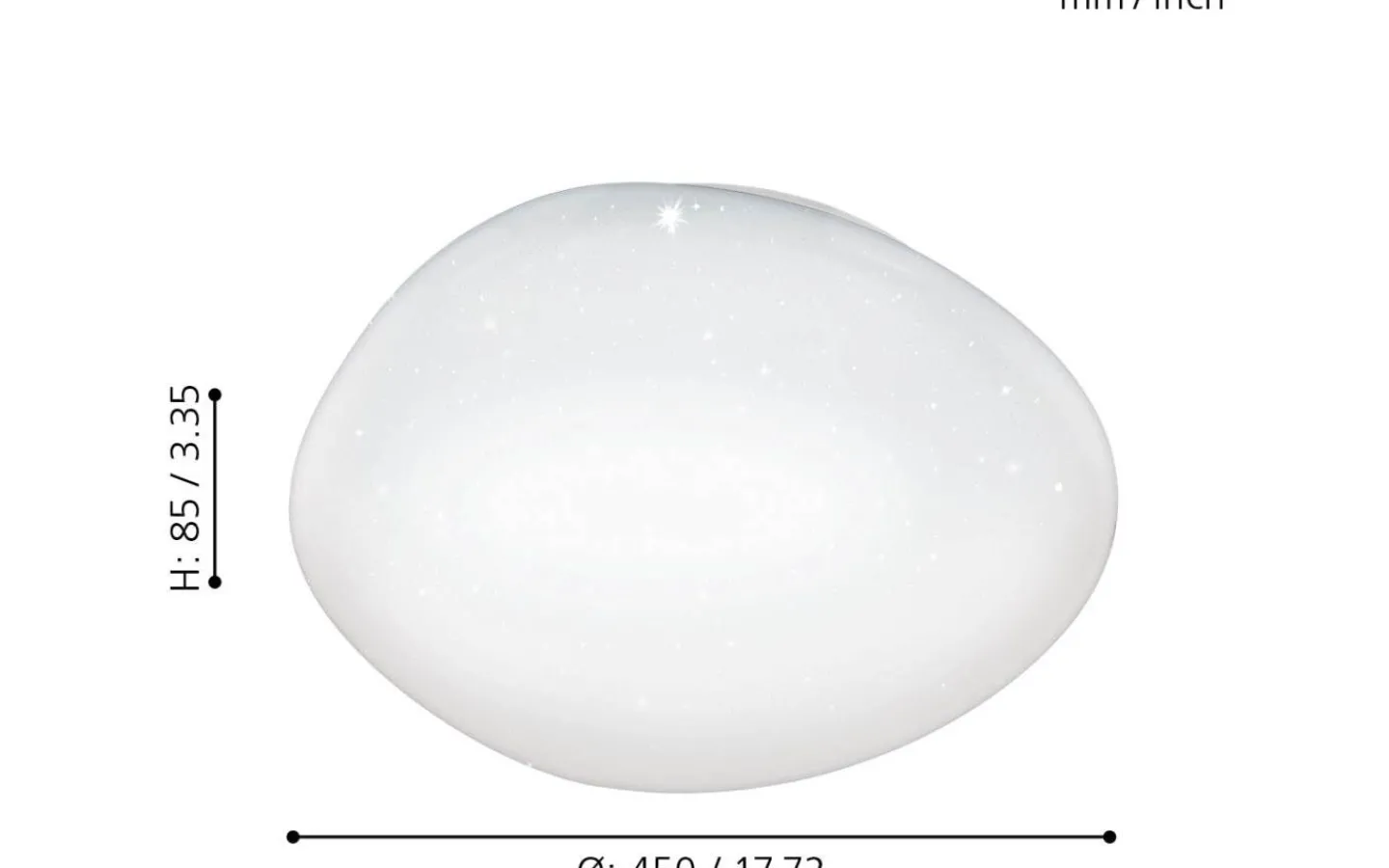 Plafonder-Eglo Sileras Plafond 45cm LED 2700-6500K 22,5W med Fjärrkontroll Vit