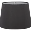Ovala Lampskärmar < Oriva Silke Lampskärm Oval 22cm Svart
