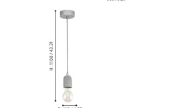 Fönsterlampor < Eglo Silvares Fönsterlampa 11cm Grå