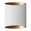 Vardagsrum|Hall & Trappa-Belid Sinne Vägglampa 17cm LED 8W 3000K Vit/Mässing