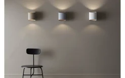 Vardagsrum|Hall & Trappa-Belid Sinne Vägglampa 17cm Vit/Silver