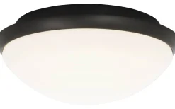Badrum|Badrumslampor Tak-Aneta Siracusa Plafond 25cm LED 12W 3000K Svart IP44