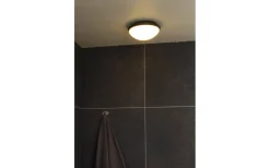 Badrum|Badrumslampor Tak-Aneta Siracusa Plafond 25cm LED 12W 3000K Svart IP44
