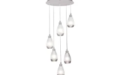 Stora Taklampor Ø50-69 Cm < Eglo Siracusa Taklampa 50cm Nickel