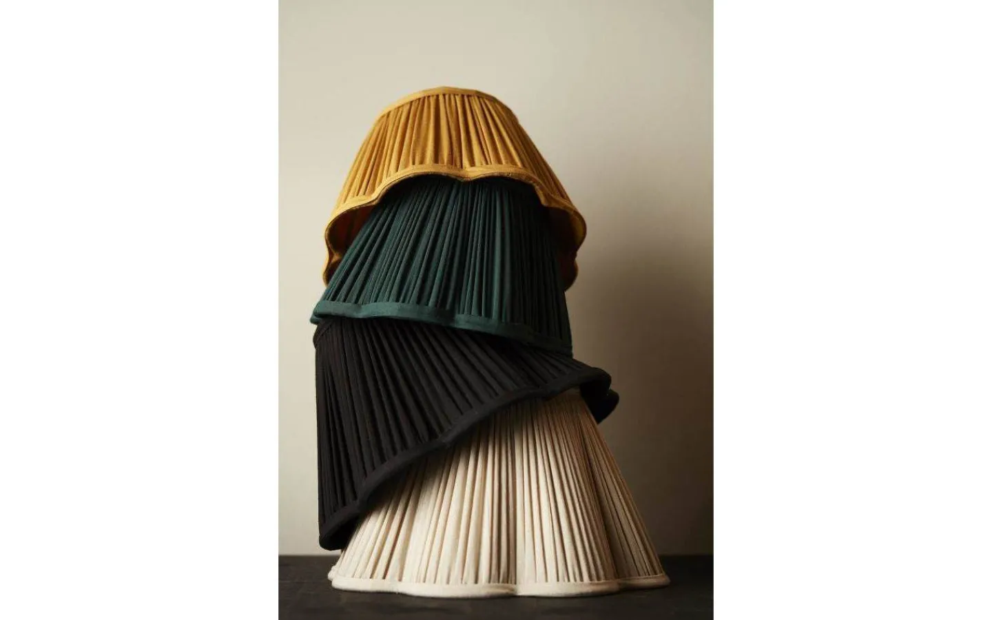 Toppringsskärmar|Plisserade Lampskärmar < PR Home Siv Toppringskärm Ø25cm Senap