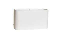 Rektangulära Lampskärmar-By Rydens Skärm Luton Bordslampa L30xB12XH17cm Vit