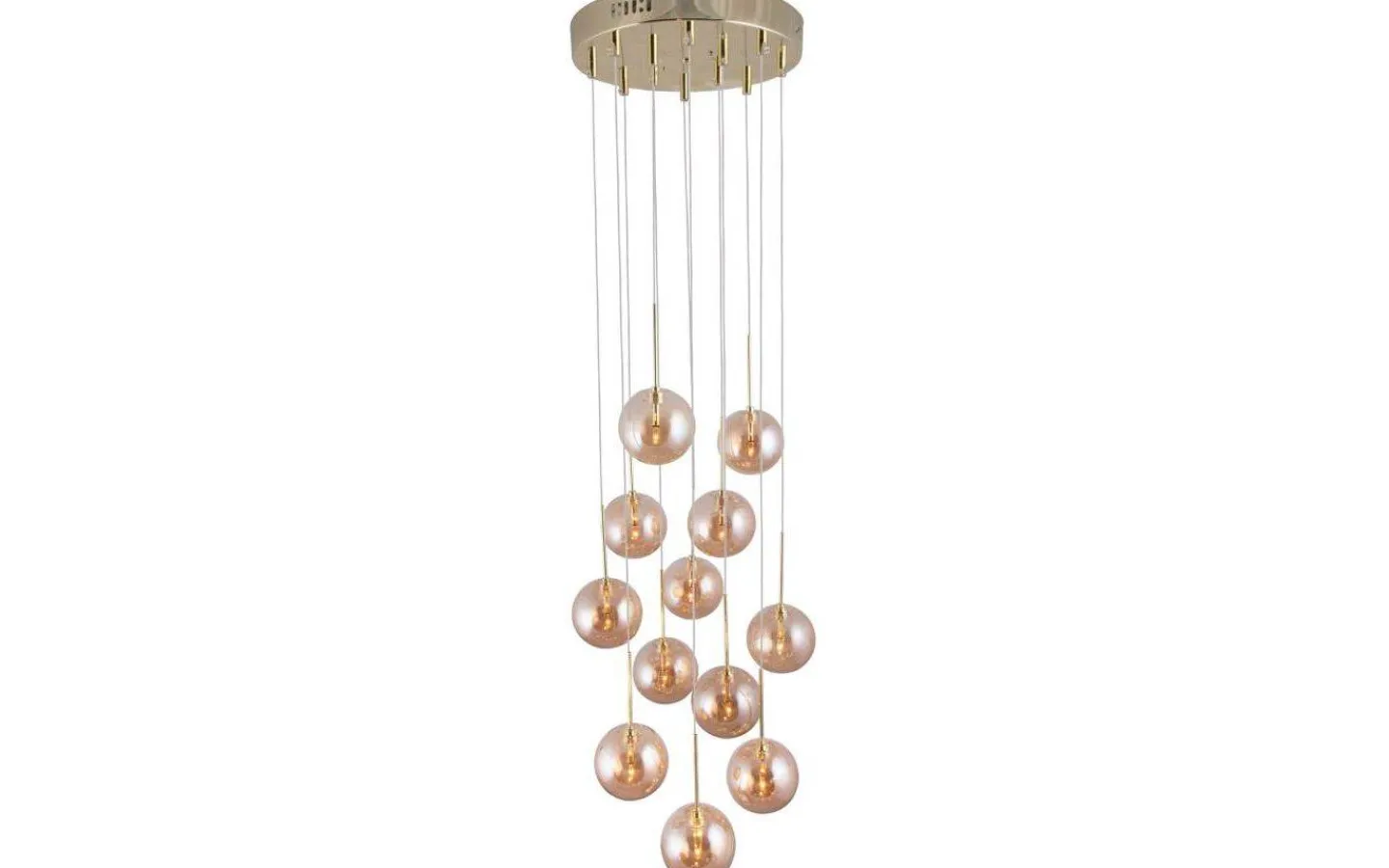 Vardagsrum|Kök & Matplats < Globen Lighting Skyfall Taklampa 30cm 12xG4 Mässing/Amber