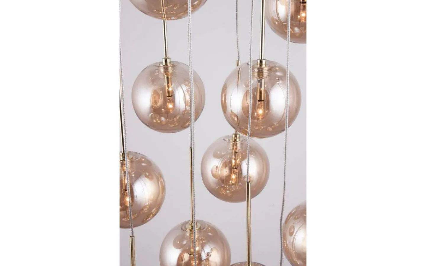 Vardagsrum|Kök & Matplats < Globen Lighting Skyfall Taklampa 30cm 12xG4 Mässing/Amber