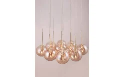 Vardagsrum|Kök & Matplats < Globen Lighting Skyfall Taklampa 30cm 12xG4 Mässing/Amber