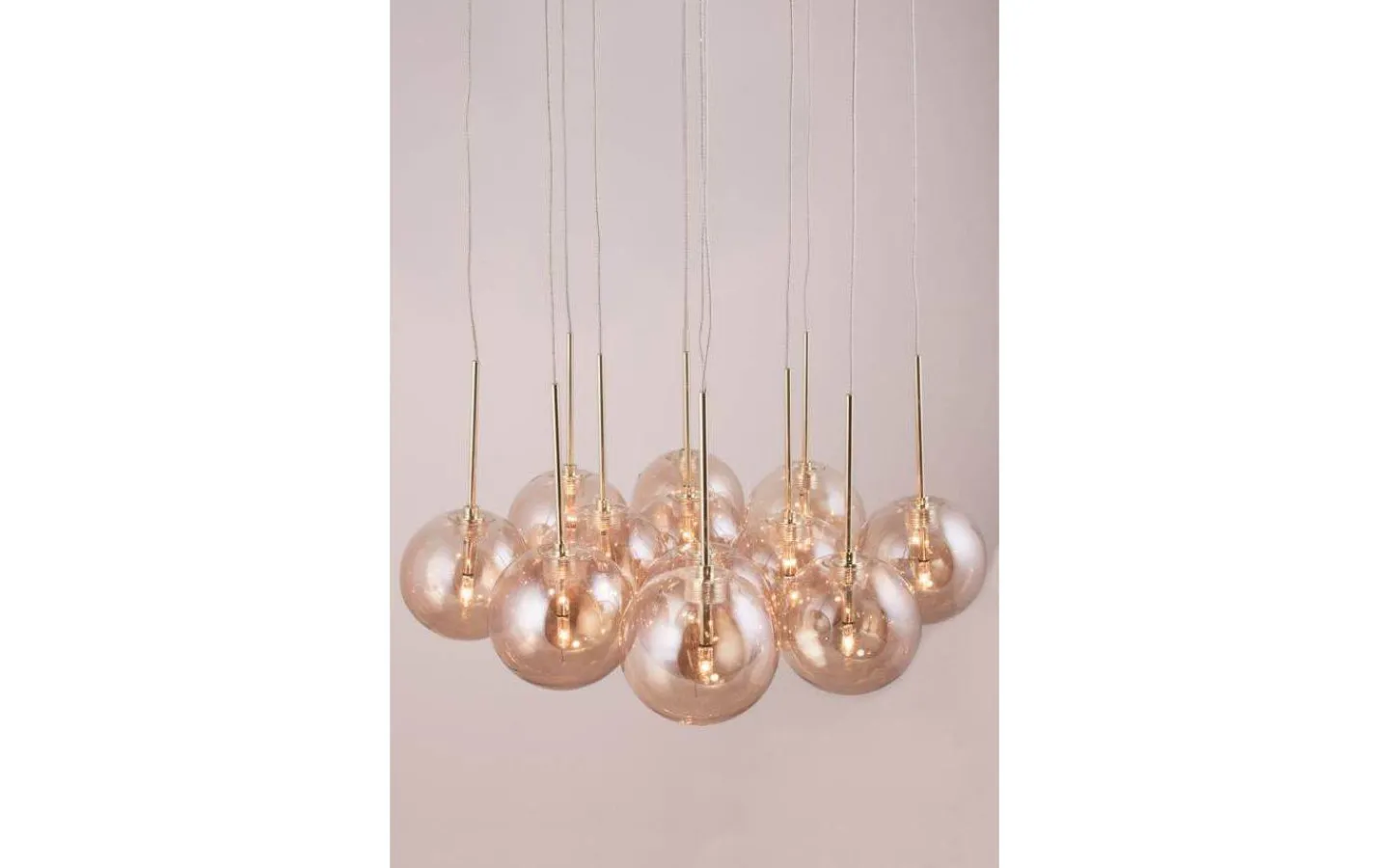 Vardagsrum|Kök & Matplats < Globen Lighting Skyfall Taklampa 30cm 12xG4 Mässing/Amber