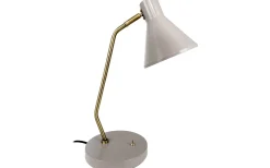 Skrivbordslampor-Dyberg Larsen Sleep Skrivbordslampa 43cm Beige/Mässing