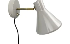 Läslampor-Dyberg Larsen Sleep Vägglampa Blank Beige/Antikmässing