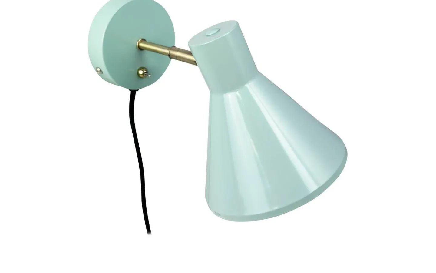 Läslampor-Dyberg Larsen Sleep Vägglampa Blank Mint/Antikmässing