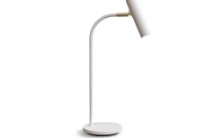 Skrivbordslampor < Belid Slender Bordslampa 54cm Vitstruktur/Mässing
