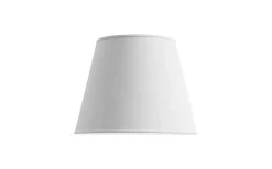 Enfärgade Runda Lampskärmar-Belid Slender Lampskärm Ø34cm Linne Vit