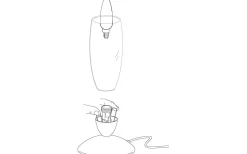 Bordslampor-Eglo Slim Bordslampa 22cm Nickel