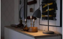Skrivbordslampor-ArmaturHantverk Smögen Skrivbordslampa 45cm Grå